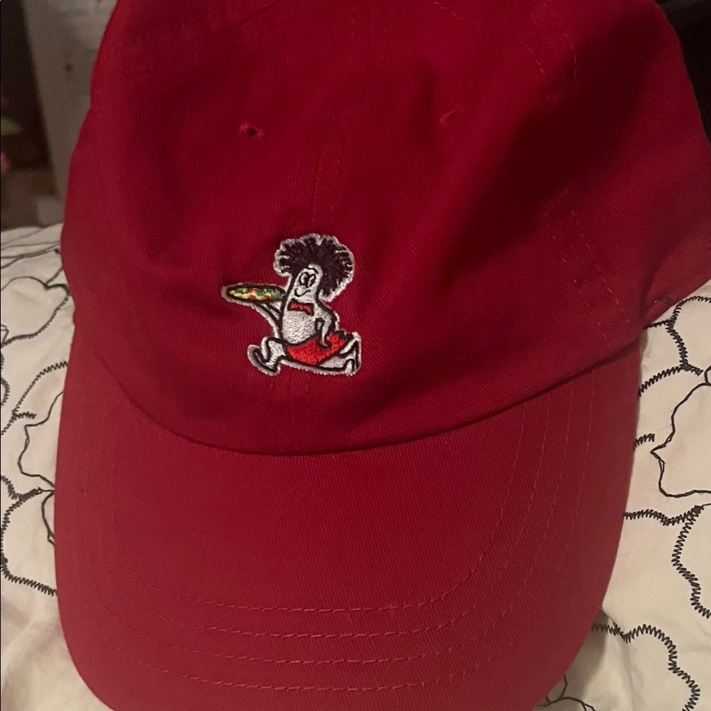 Cute red Hideaway pizza 🍕 hat